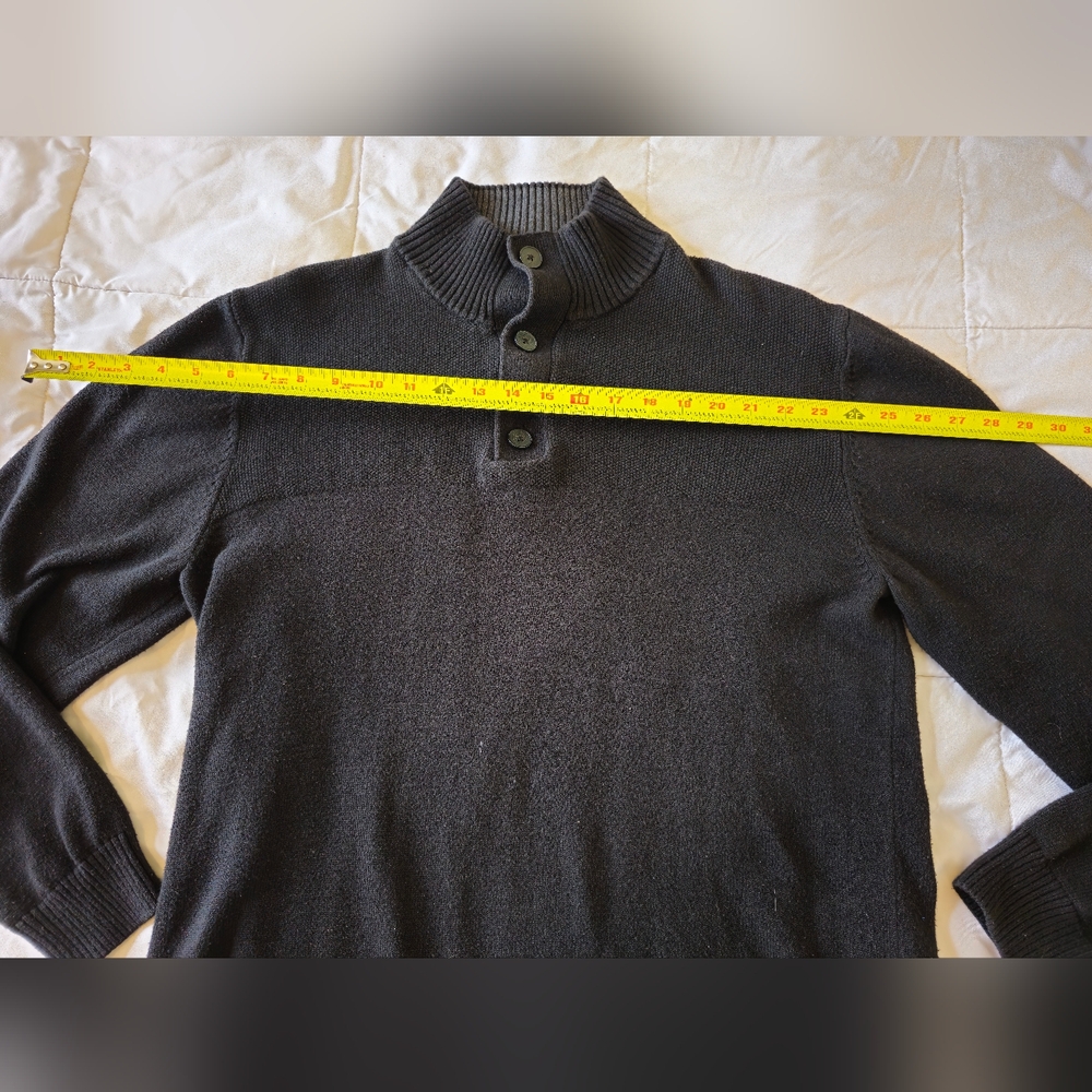SunRiver Men's Black half turtle neck Sweater 🖤 (Large) 🖤 - Picture 11 of 16
